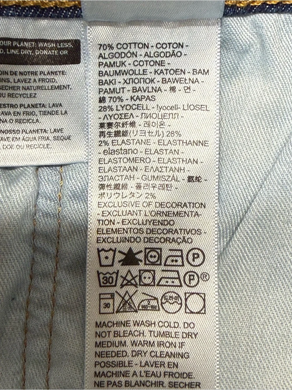 Levi’s 514 size 34x30 Men’s Blue Denim Straight Fit Jeans